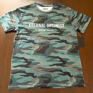 Men Crew T Shirt. Spiritual Gangster. NWT size M